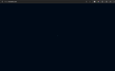 Previous website's loading screen